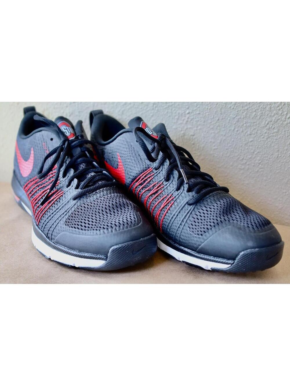 Nike Air Max Mens SZ  11 705536-001 Black Red Ohio State New
